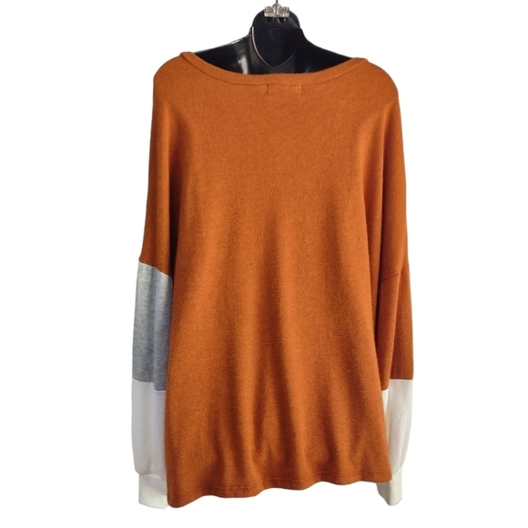 Haptics by Holly Harper Women's color Block Soft Sweater Size 1X NWOT - Picture 2 of 8
